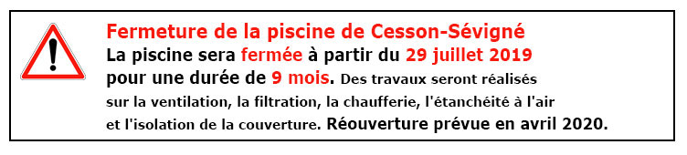 Horaires Et Tarifs De La Piscine De Cesson Sévigné Ville De Cesson